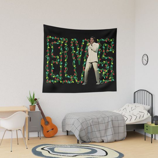 The King Of Rock Elvis Presley Tapestry, Elvis Presley Home Decor