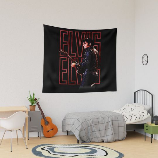 The King Of Rock Elvis Presley Tapestry, Elvis Presley Home Decor