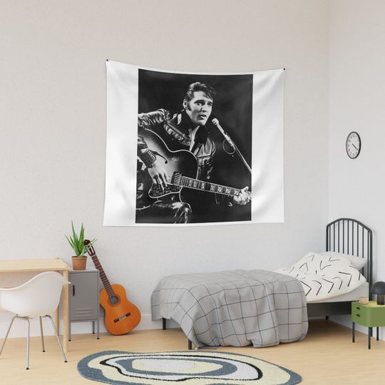 The King Of Rock Elvis Presley Tapestry, Elvis Presley Home Decor