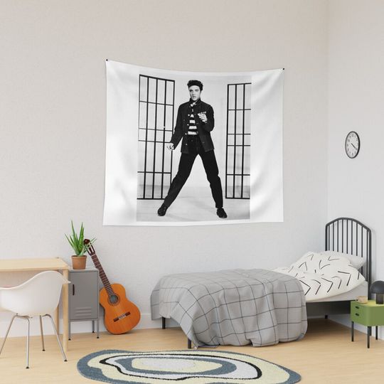 The King Of Rock Elvis Presley Tapestry, Elvis Presley Home Decor