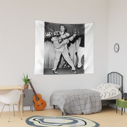 The King Of Rock Elvis Presley Tapestry, Elvis Presley Home Decor