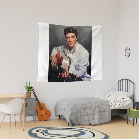 The King Of Rock Elvis Presley Tapestry, Elvis Presley Home Decor