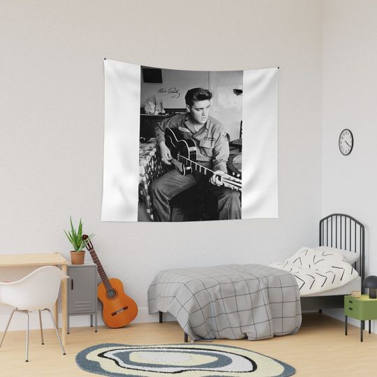 The King Of Rock Elvis Presley Tapestry, Elvis Presley Home Decor