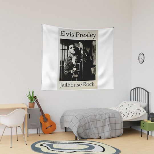 The King Of Rock Elvis Presley Tapestry, Elvis Presley Home Decor