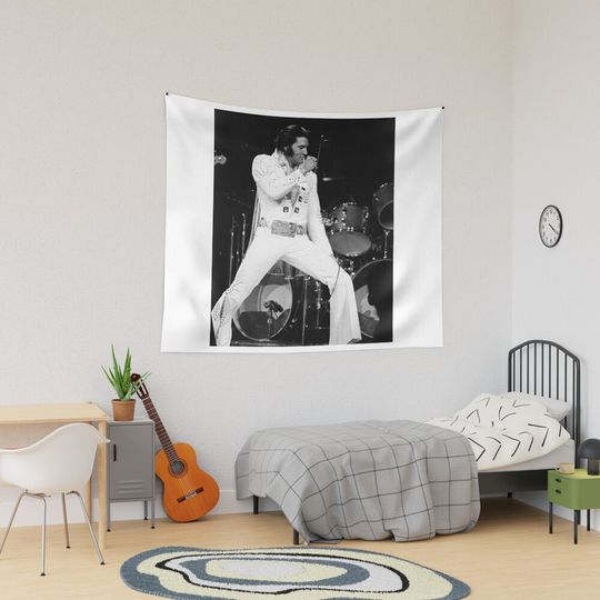 The King Of Rock Elvis Presley Tapestry, Elvis Presley Home Decor