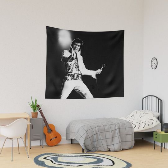 The King Of Rock Elvis Presley Tapestry, Elvis Presley Home Decor