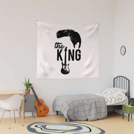 The King Of Rock Elvis Presley Tapestry, Elvis Presley Home Decor