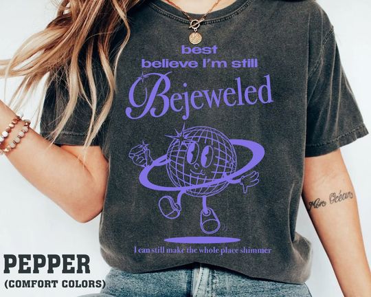 Discover Bejeweled Lyrics Shirt, Midnights Album T Shirt