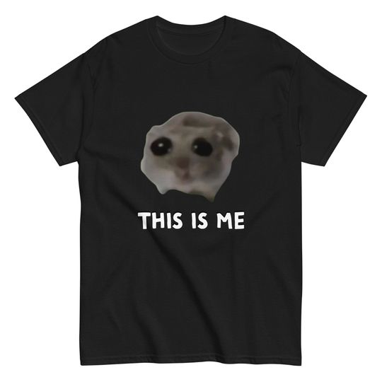 Discover Sad Hamster Meme Shirt, Funny Trend T-Shirt