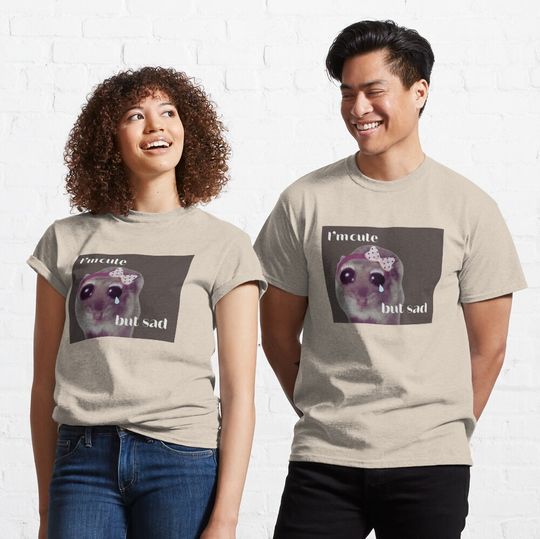 Discover Sad Hamster Meme Shirt, Funny Trend T-Shirt