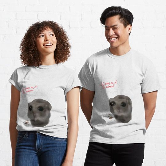 Discover Sad Hamster Meme Shirt, Funny Trend T-Shirt