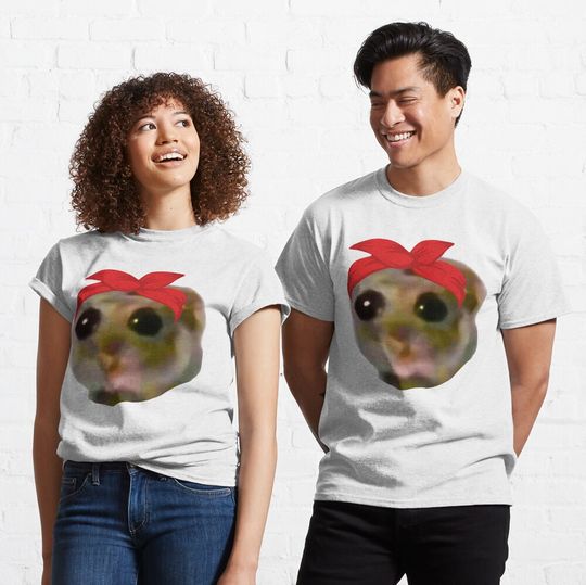 Discover Sad Hamster Meme Shirt, Funny Trend T-Shirt