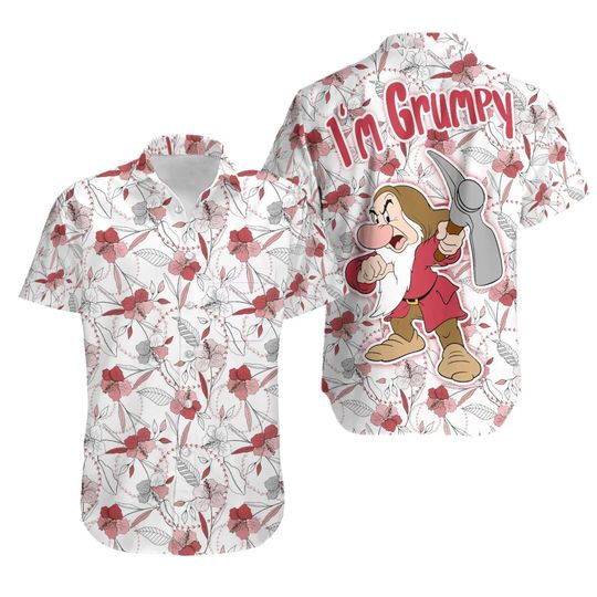 2024 Disney Grumpy Dwarf Snow White Hawaiian Shirt