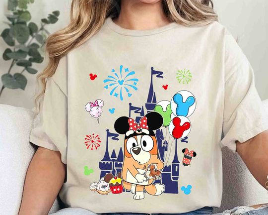Cute Bingo Disneyland Shirt, BlueyDad Family Shirt, Family Matching Shirt