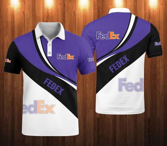 FedEx Polo Shirt, FedEx Ground 3D Printed Polo Shirt