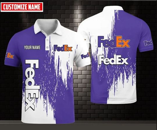 Discover Personalized FedEx Polo Shirt, FedEx Ground 3D Printed Polo Shirt