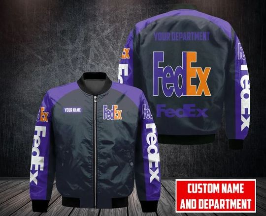 Personalized FedEx Bomber Jacket, FedEx Ground Jacket