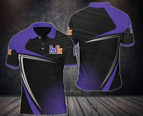 FedEx Polo Shirt, FedEx Ground 3D Printed Polo Shirt