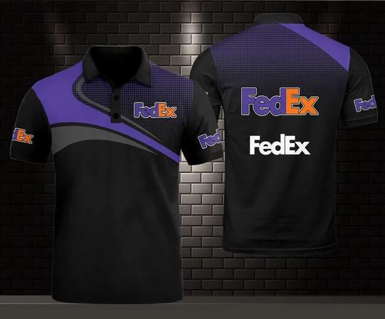 FedEx Polo Shirt, FedEx Ground 3D Printed Polo Shirt