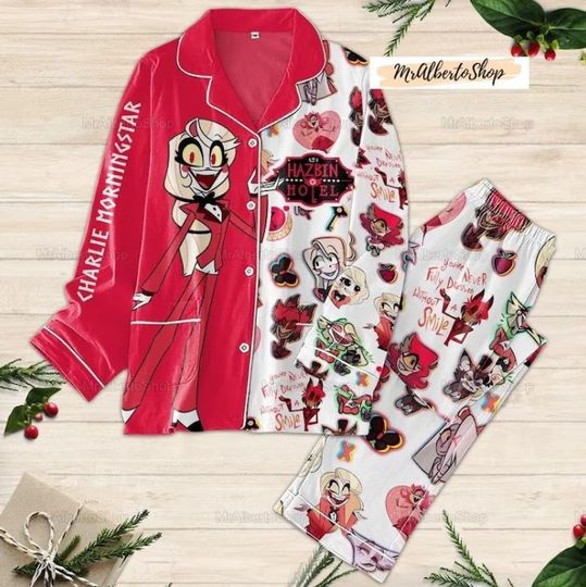 Charlie Morningstar Hazbin Hotel Pajamas, Hazbin Hotel Sleepwear