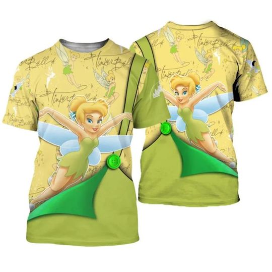 Tinker Bell Disney Shirt, Disney 3D Printed Shirt