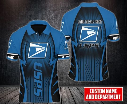Discover Personalized Postal Service Polo Shirt, United SPS 3D Printed Polo Shirt