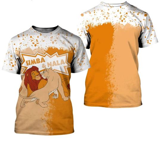 The Lion King Simba Disney Shirt, Disney 3D Printed Shirt