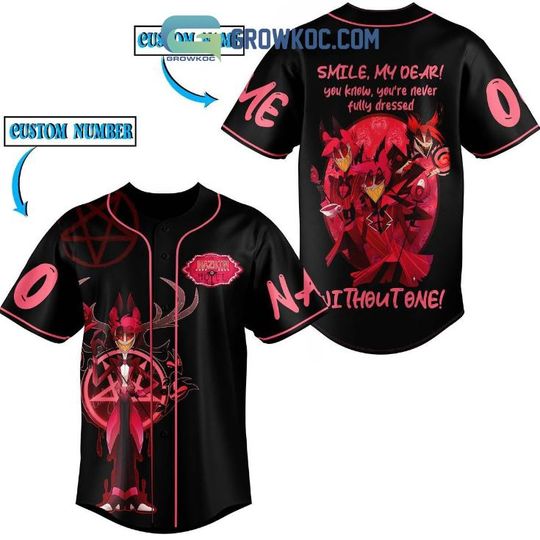 Personalized Alastor Hazbin Hotel Baseball Jersey, Hazbin Hotel Fan Gift
