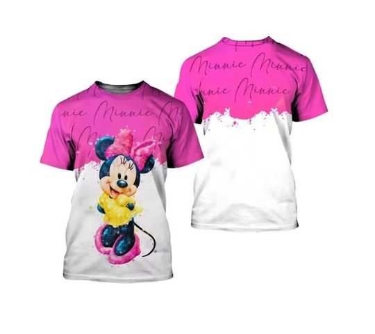 Minnie Mouse Disney Shirt, Disney 3D Printed Shirt