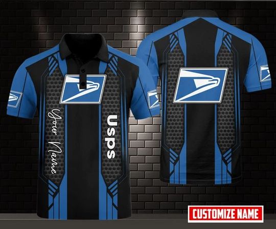 Discover Personalized Postal Service Polo Shirt, United SPS 3D Printed Polo Shirt