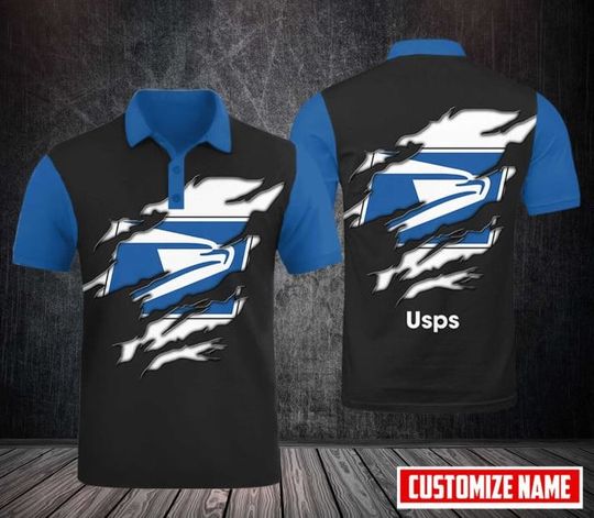 Discover Personalized Postal Service Polo Shirt, United SPS 3D Printed Polo Shirt