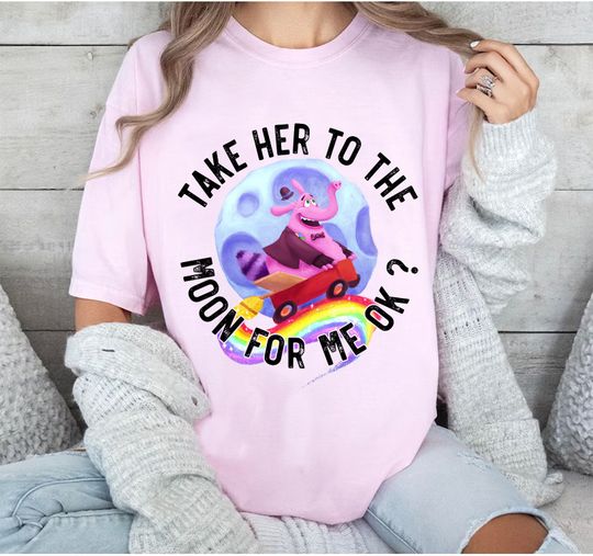 Discover Disney Vintage Inside Out Bing Bong Shirt, Take Her To The Moon For Me Ok Shirt