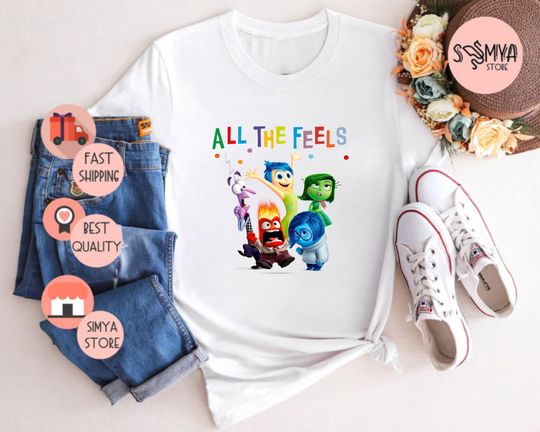 Discover Disney Inside Out Shirt, Disneyland All The Feels Tee, Disney Emotions Shirt