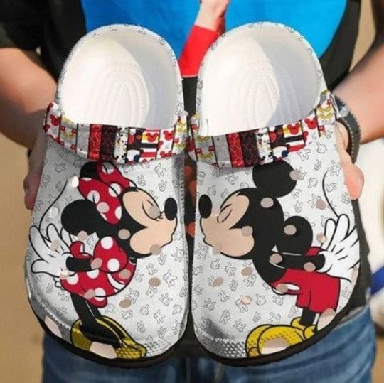 Discover Disney Couple Clogs, Mickey Summer Shoes, Mickey And Minnie Fans Gift
