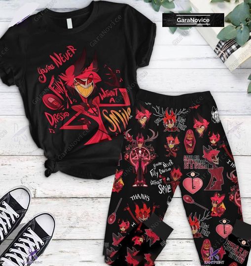 Alastor Hazbin Hotel Pajamas, Hazbin Hotel Sleepwear