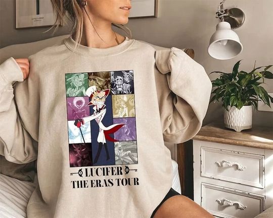 Lucifer Eras Tour Sweatshirt, Lucifer Hazbin Hotel Shirt