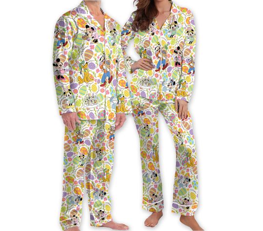 Disney Easter Pajamas Mickey and Friends Adult Pajamas Sets