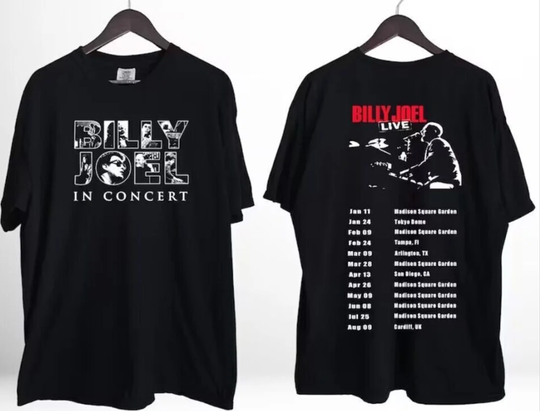 Billy Joel 2024 Tour Shirt, Billy Joel Tour Shirt, Billy Joel Concert Shirt