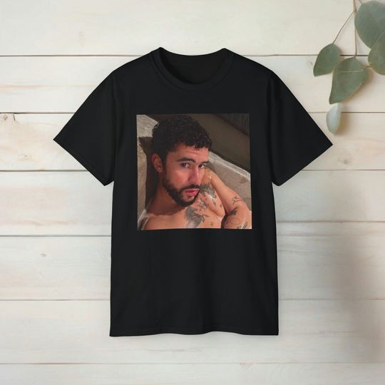 Discover Bad Bunny Bath Selfie Shirt, Bad Bunny Tour Shirt, Most Wanted Tour Shirt