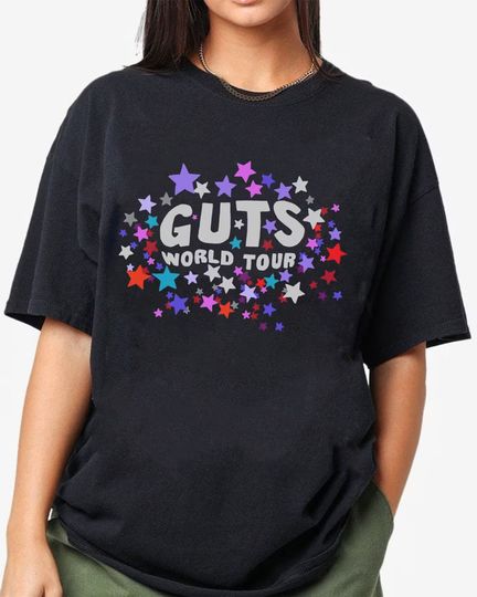 Discover Olivia Rodrigo Guts Tour 2024 Shirt, The Guts World Tour 2024 Shirt