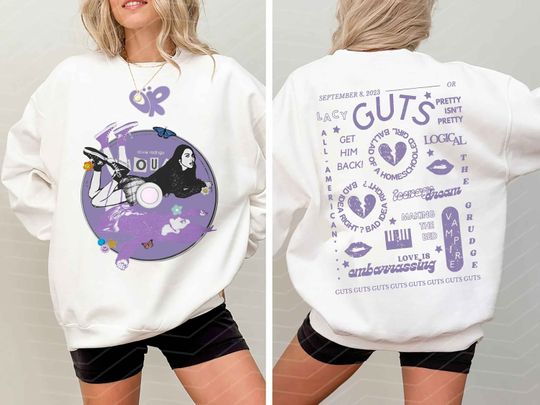 Guts Olivia World Tour Shirt, Vintage Olivia Guts Tour Shirt