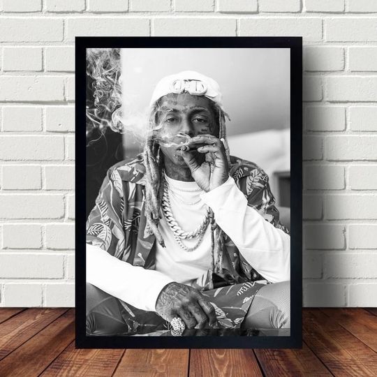Lil Wayne Poster, Lil Wayne Concert Poster, Retro Music Poster