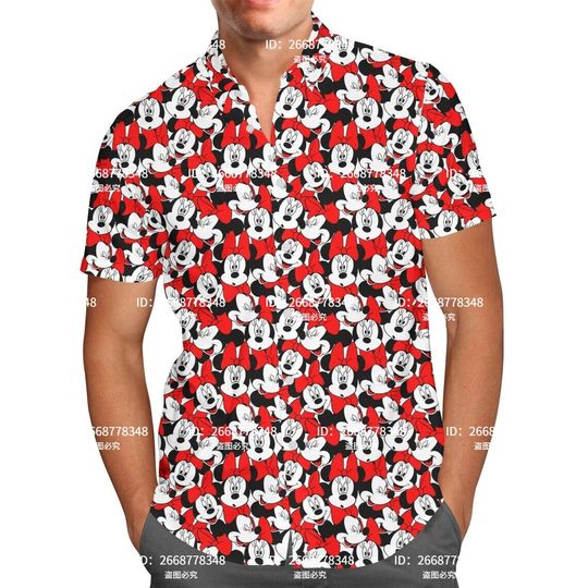 Many Faces of Minnie Mouse Hawaiian shirt Disney