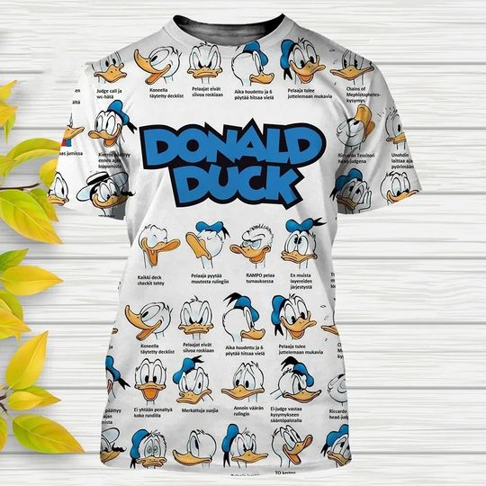 Donald Duck Disney Shirt, Disney 3D Printed Shirt