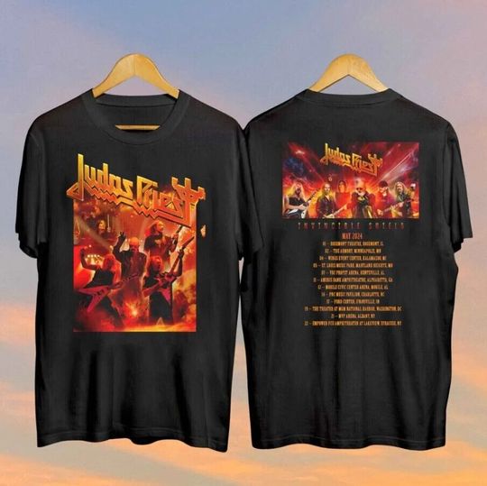 Discover Judas Priest Invincible Shield 2024 Tour T-Shirt
