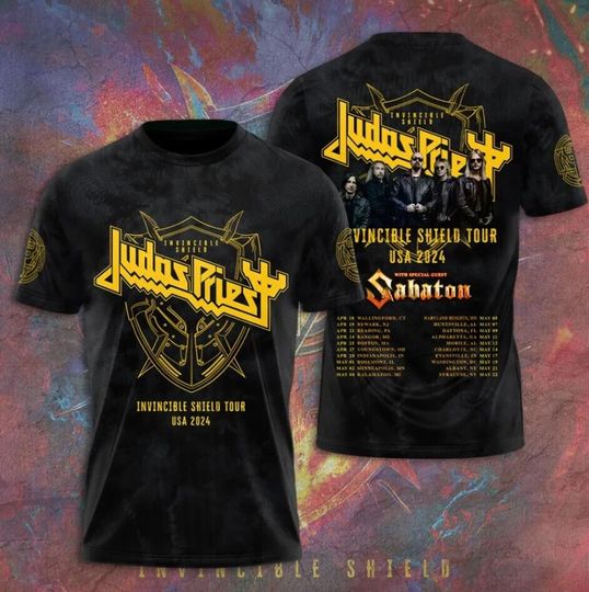 Judas Priest T-Shirt, Judas Priest Rock Music Band Shirt