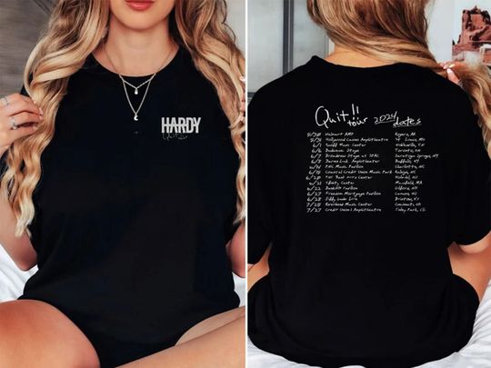 Discover Hardyy Quit Tour 2024 Tshirt - Quit Tour - Hardyy T-shirt