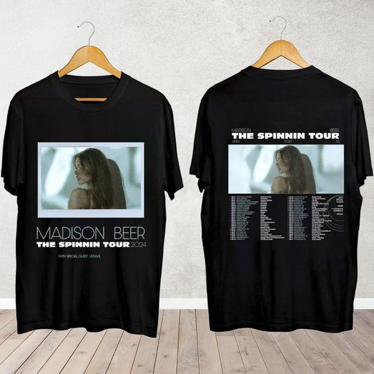 Discover Madison Beer The Spinning Tour 2024 Shirt  Madison Beer Fan Shirt