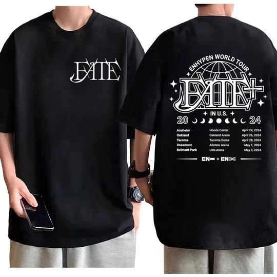 2024 Enhypen Bands World Tour Graphic T Shirts