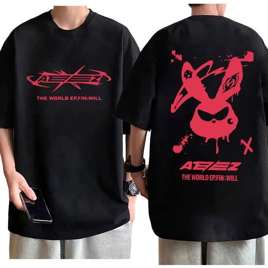 Kpop Ateez The World Ep Fin Will Tour Graphic T Shirts